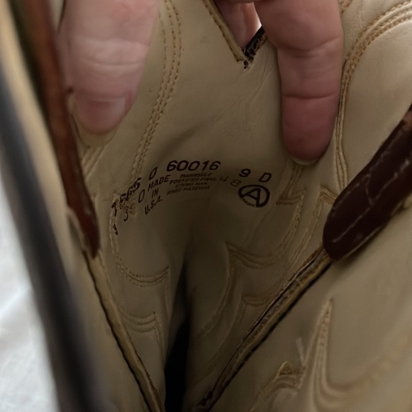 Leather Western Boots 9D Great Condition ACME - Picture 3 of 4